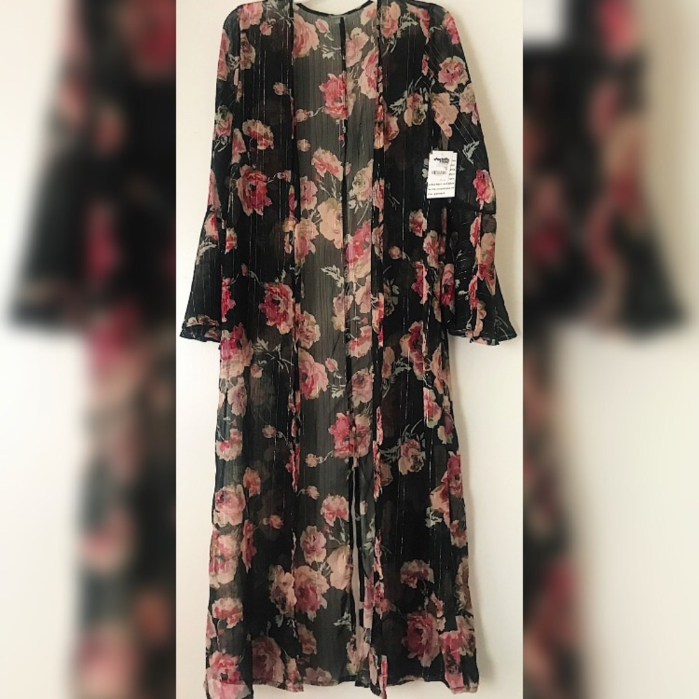 Charlotte Russe Floral Cardigan